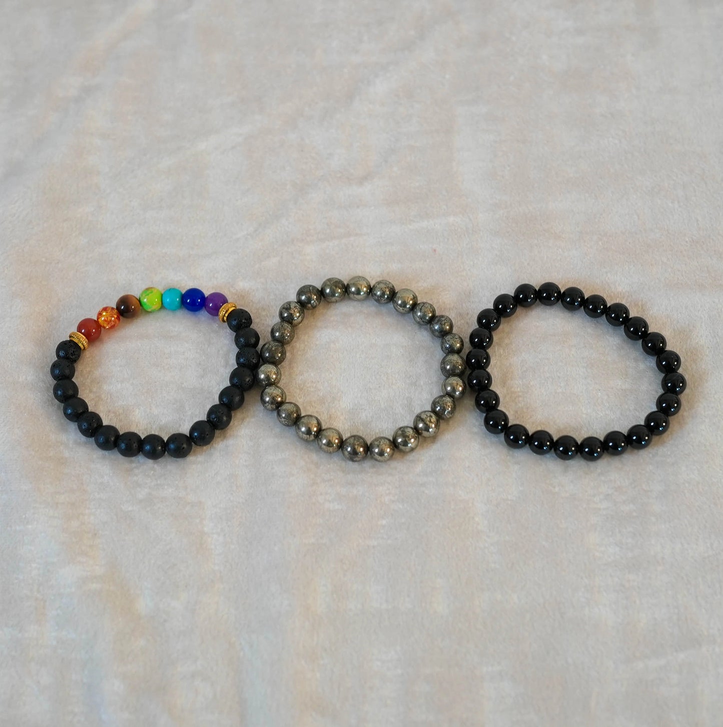 Pyrite bracelet combo