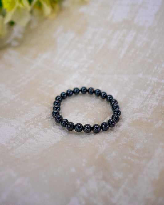 Black tourmaline Bracelet and Selenite plate | Buy