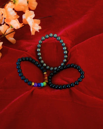Pyrite bracelet combo